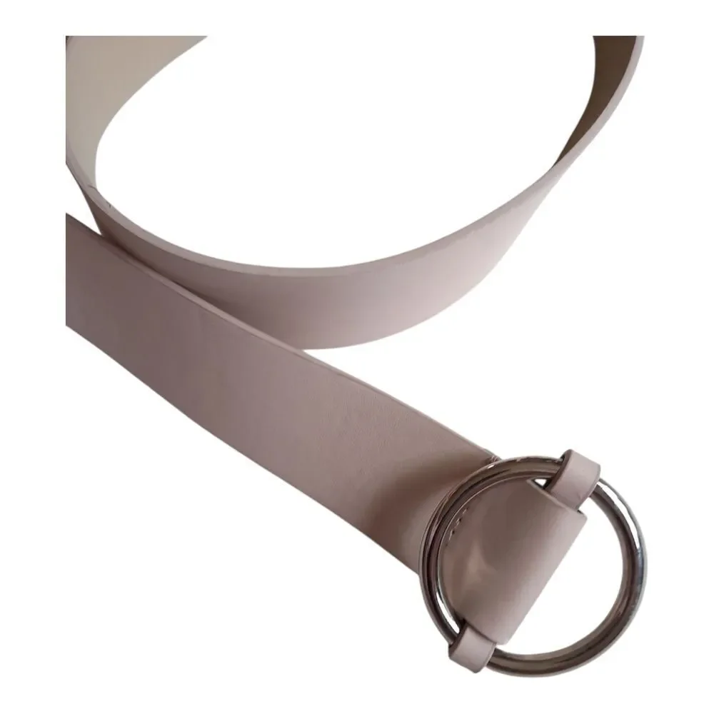 Elegant Beige PU Bonded Leather Belt